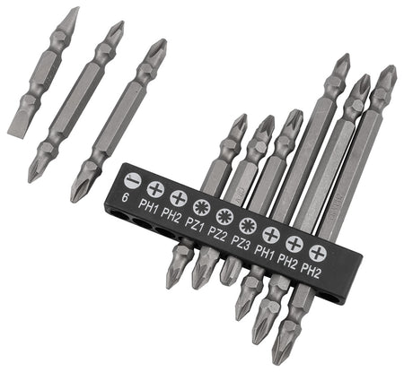 Sada obojstranných bitov SL6, PH1x2, PH2x3, PZ1/2/3, s magnetickým držiakom 60 mm, 10 ks. od GRAPHITE nájdeš na naravis.sk