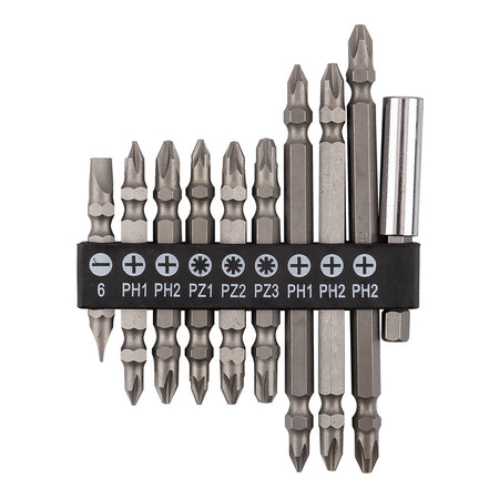 Sada obojstranných bitov SL6, PH1x2, PH2x3, PZ1/2/3, s magnetickým držiakom 60 mm, 10 ks. od GRAPHITE nájdeš na naravis.sk