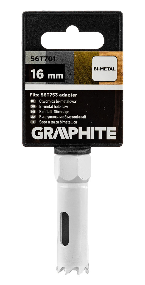 Bimetalová píla na diery 16 mm od GRAPHITE nájdeš na naravis.sk