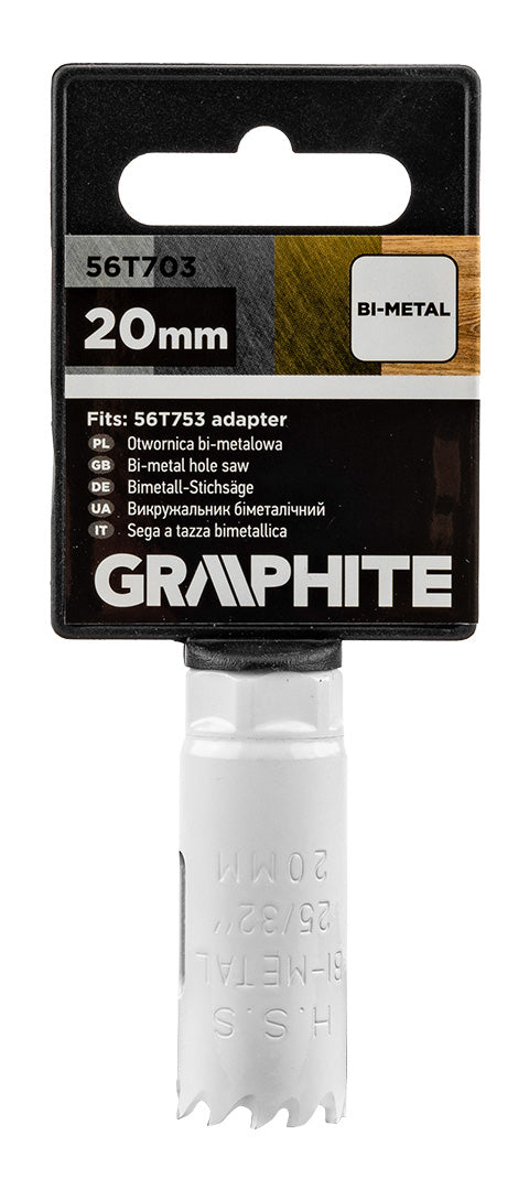 Bimetalová píla na diery 20 mm od GRAPHITE nájdeš na naravis.sk