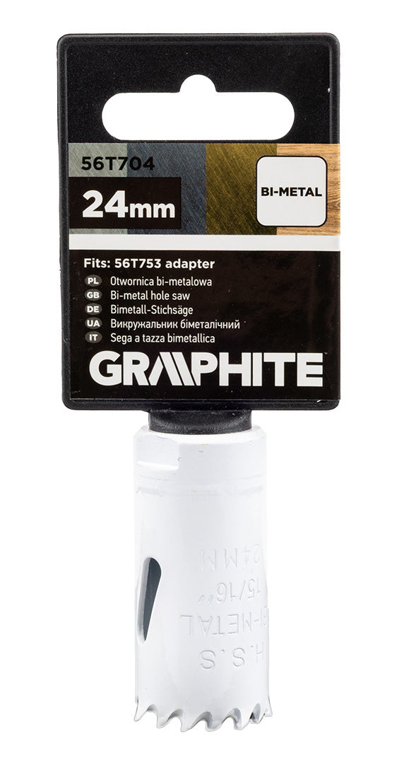 Bimetalová píla na diery 24 mm od GRAPHITE nájdeš na naravis.sk