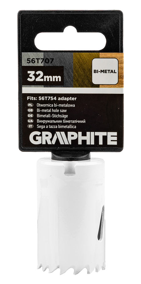 Bimetalová píla na diery 32 mm od GRAPHITE nájdeš na naravis.sk
