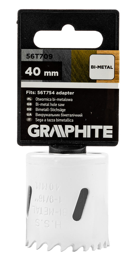 Bimetalová píla na diery 40 mm od GRAPHITE nájdeš na naravis.sk