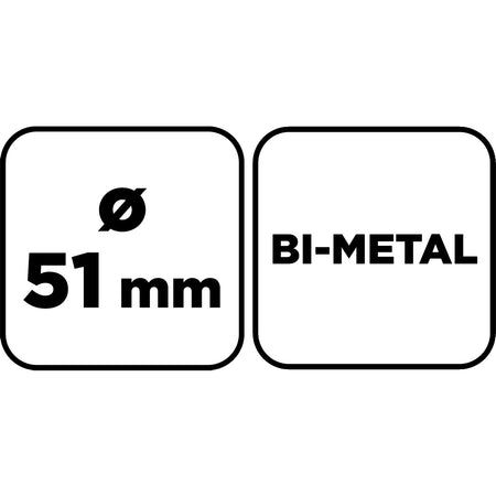 Bimetalová píla na diery 51 mm od GRAPHITE nájdeš na naravis.sk