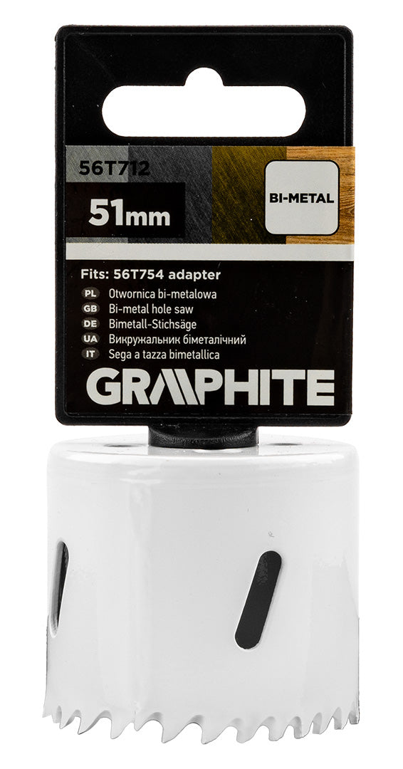 Bimetalová píla na diery 51 mm od GRAPHITE nájdeš na naravis.sk