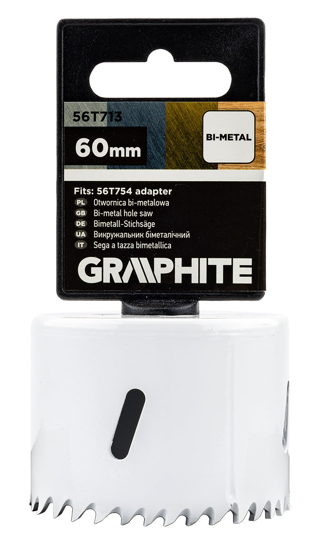 Bimetalová píla na diery 60 mm od GRAPHITE nájdeš na naravis.sk