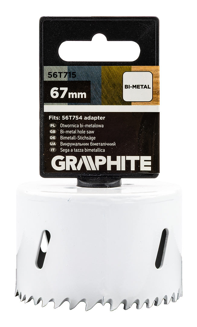 Bimetalová píla na diery 67 mm od GRAPHITE nájdeš na naravis.sk