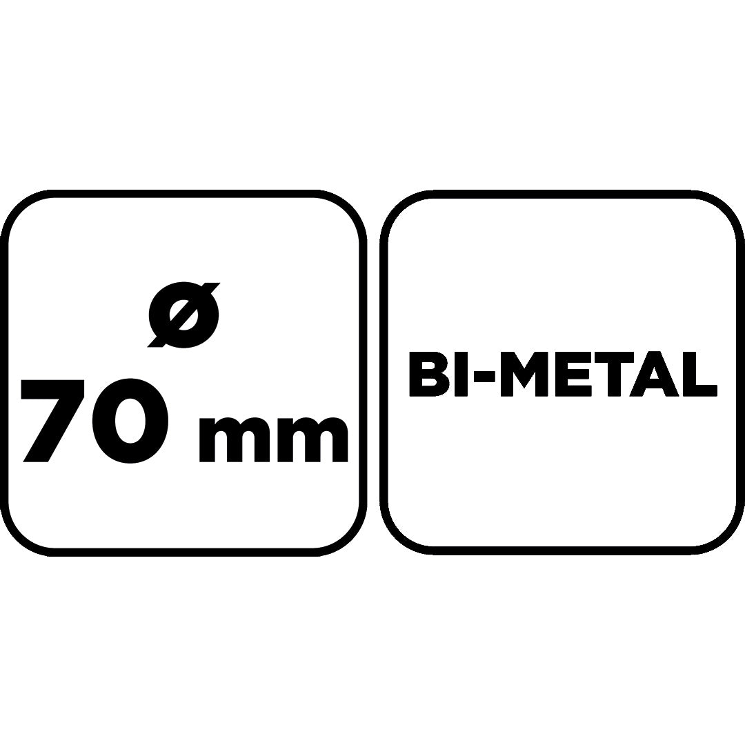 Bimetalová píla na diery 70 mm od GRAPHITE nájdeš na naravis.sk