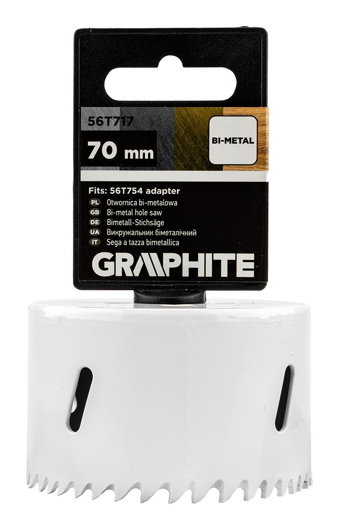 Bimetalová píla na diery 70 mm od GRAPHITE nájdeš na naravis.sk
