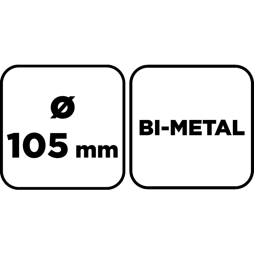 Bimetalová píla na diery 105 mm od GRAPHITE nájdeš na naravis.sk