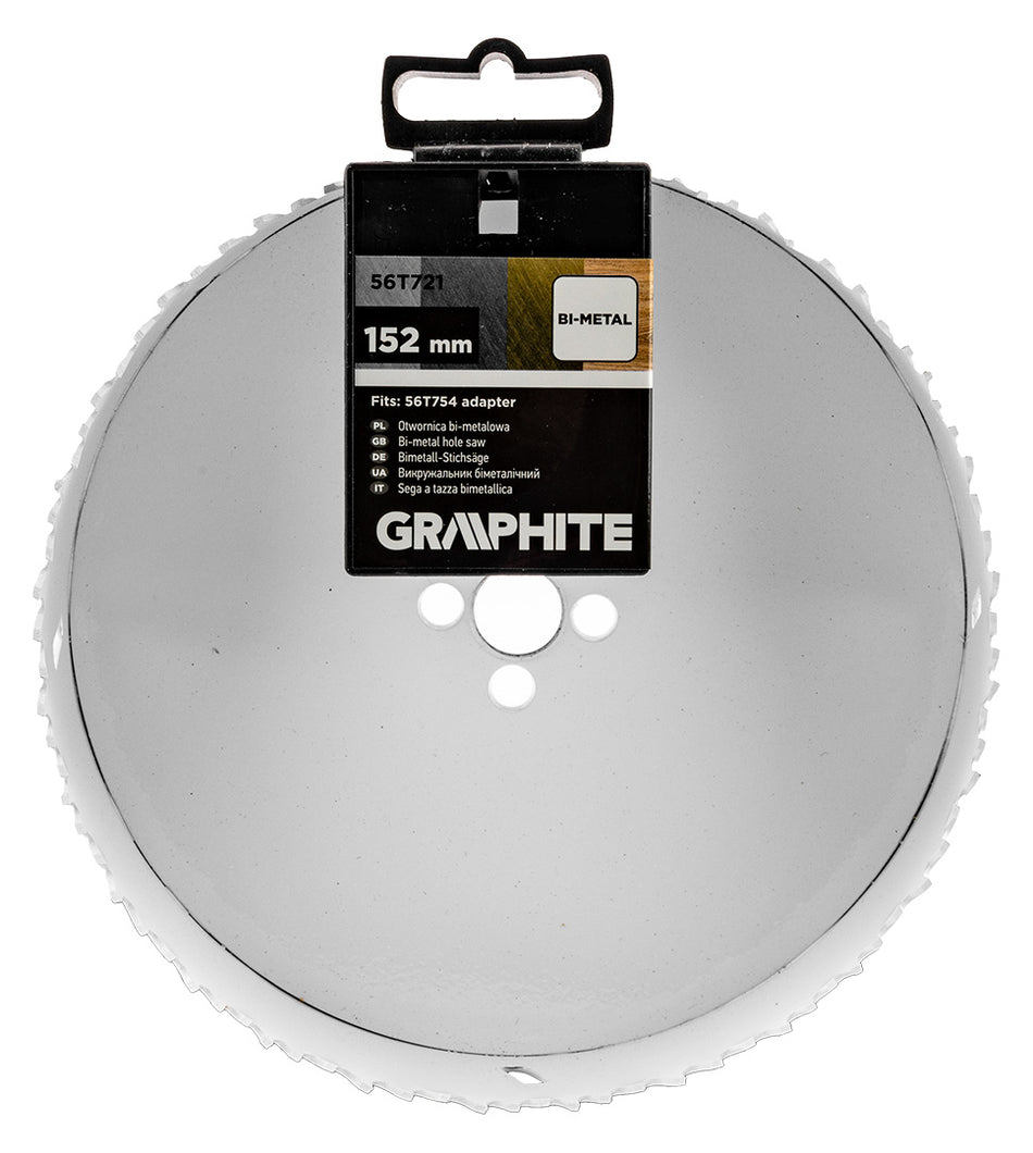 Bimetalová píla na diery 152 mm od GRAPHITE nájdeš na naravis.sk