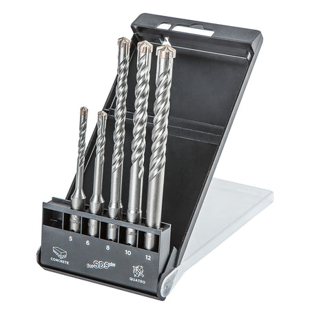 Súprava vrtákov do betónu SDS Plus, quatro, súprava 5 ks - 5, 6 x 110 mm + 8, 10, 12 x 160 mm od GRAPHITE nájdeš na naravis.sk