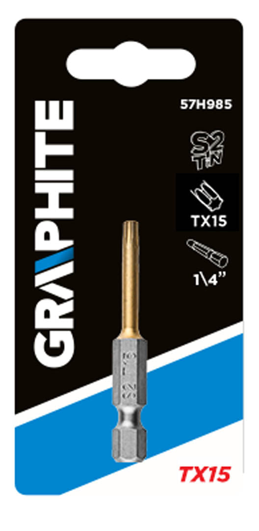 Bity Torx TX15 x 50 mm od GRAPHITE nájdeš na naravis.sk