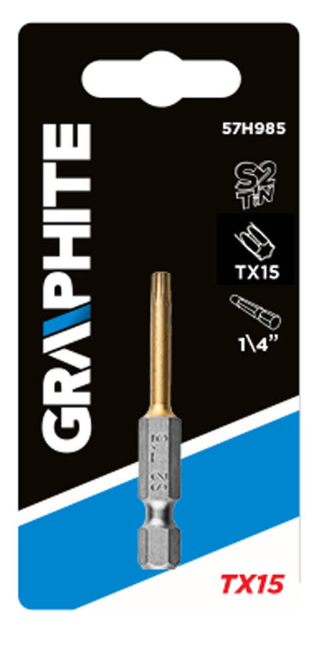 Bity Torx TX15 x 50 mm od GRAPHITE nájdeš na naravis.sk