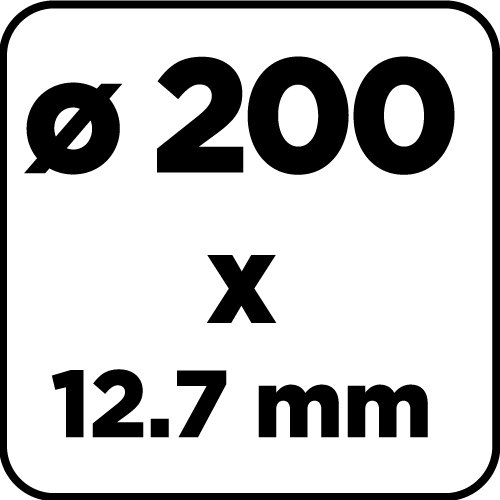 Brúsne kotúče 200 x 20/16/12,7 x 20 mm, P60, 2 ks. od GRAPHITE nájdeš na naravis.sk