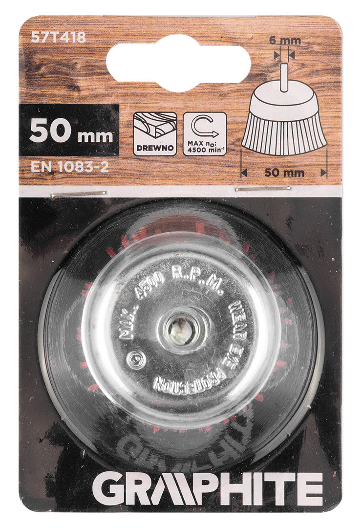 50 mm nylonová kefa so 6 mm driekom od GRAPHITE nájdeš na naravis.sk