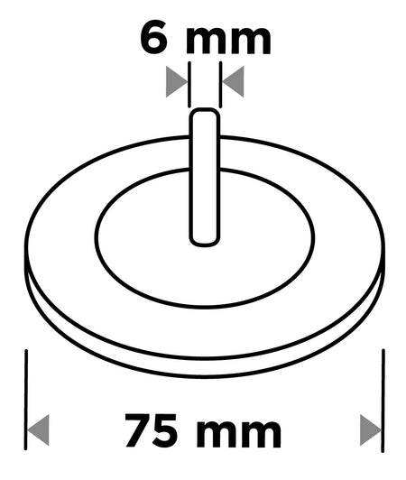 75 mm nylonová kefa so 6 mm stopkou od GRAPHITE nájdeš na naravis.sk