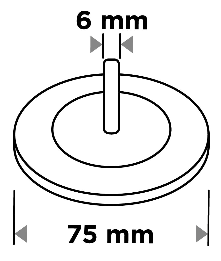 75 mm nylonová kefa so 6 mm stopkou od GRAPHITE nájdeš na naravis.sk
