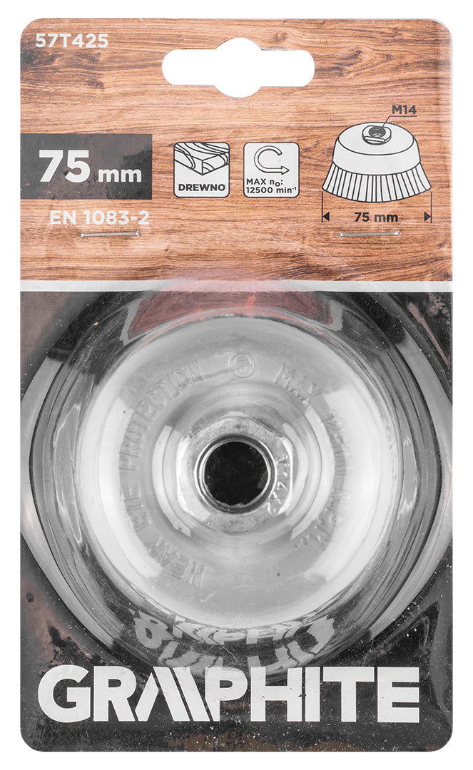 75 mm nylonová kefa na zadok, M14 od GRAPHITE nájdeš na naravis.sk