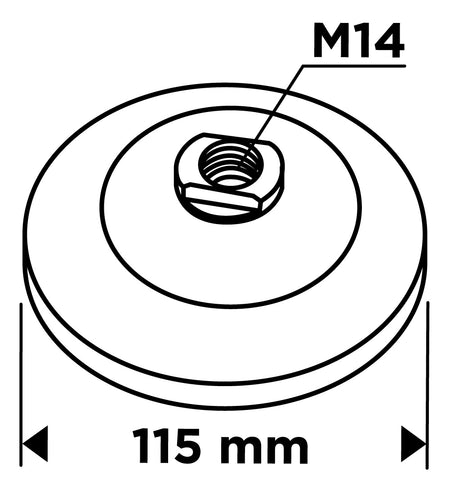 115 mm drôtená kefa, krútené oceľové lanko, M14 od GRAPHITE nájdeš na naravis.sk