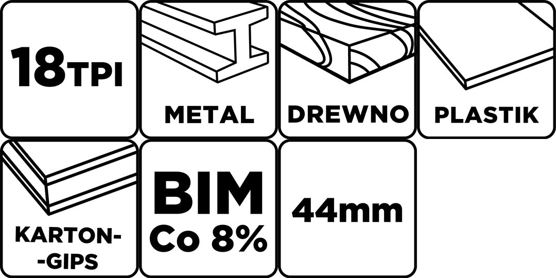 Multifunkčný pílový kotúč, ponorný, BIM Co 8%, 44 mm od GRAPHITE nájdeš na naravis.sk