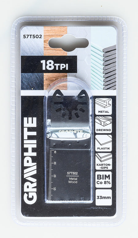 Multifunkčný pílový kotúč, ponorný, BIM Co 8%, 33 mm od GRAPHITE nájdeš na naravis.sk