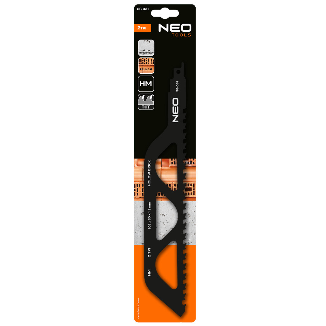 Šabľový pílový list, HM, 305 x 50 x 1,5 mm, 2TPI od NEO TOOLS nájdeš na naravis.sk