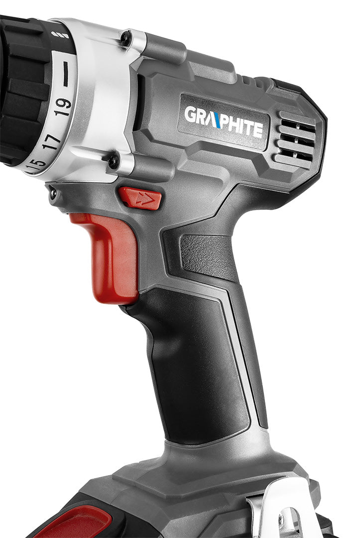 Akumulátorový vŕtací skrutkovač Energy+ 18 V, Li-Ion, samoupevňovacie skľučovadlo 10 mm, bez akumulátora od GRAPHITE nájdeš na naravis.sk