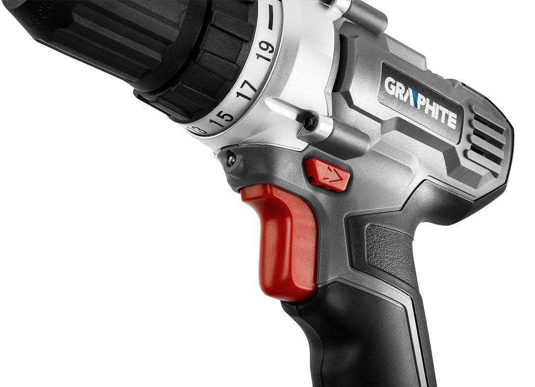 Akumulátorový vŕtací skrutkovač Energy+ 18 V, Li-Ion, samoupevňovacie skľučovadlo 10 mm, bez akumulátora od GRAPHITE nájdeš na naravis.sk