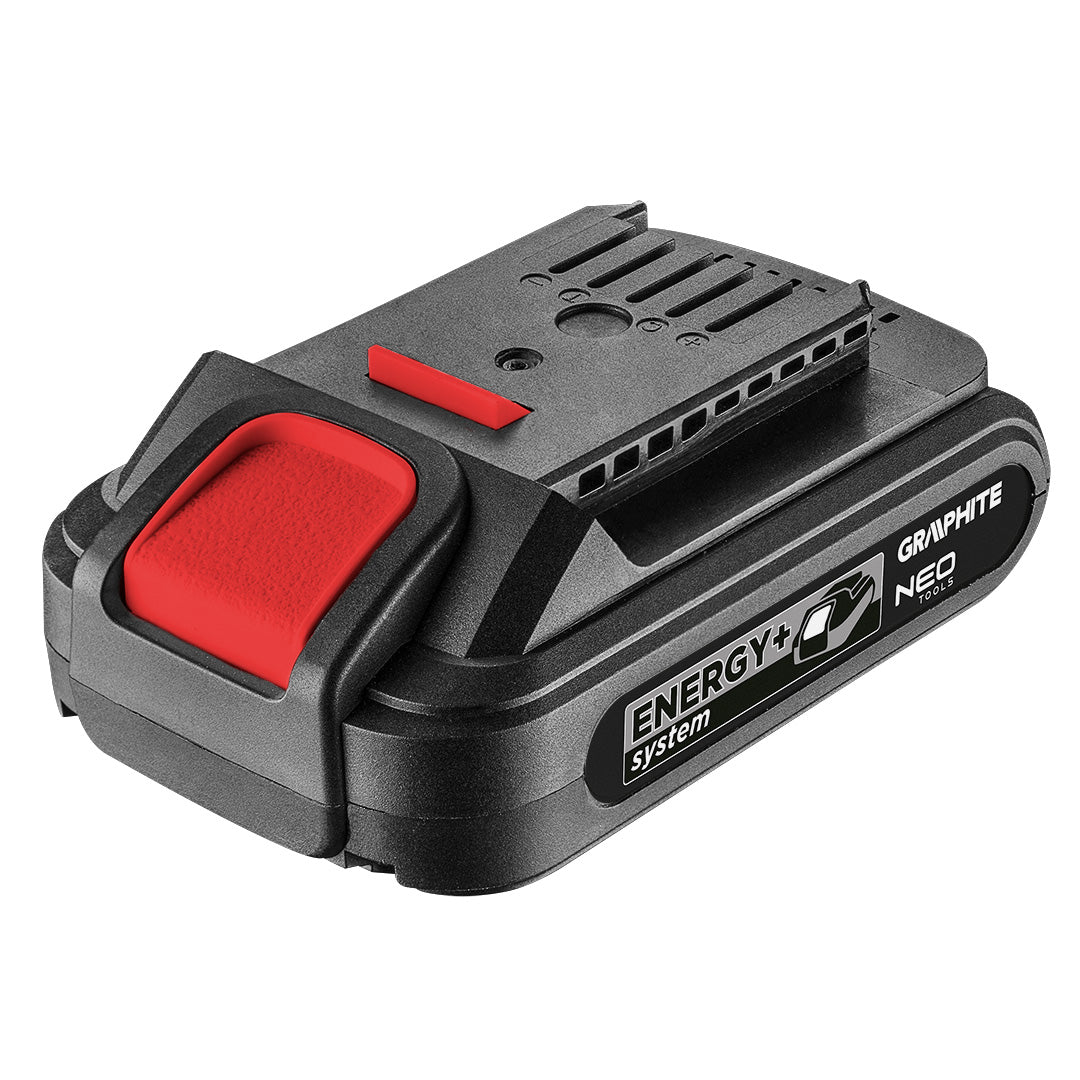 Akumulátor Energy+ 18V, Li-Ion 2,0 Ah od GRAPHITE nájdeš na naravis.sk