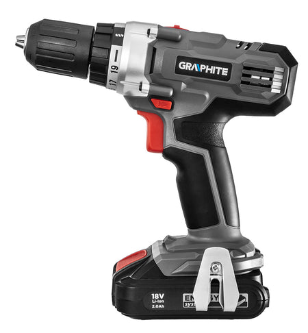 Akumulátorový vŕtací skrutkovač Energy+ 18 V, Li-Ion, 13 mm skľučovadlo, bez akumulátora od GRAPHITE nájdeš na naravis.sk