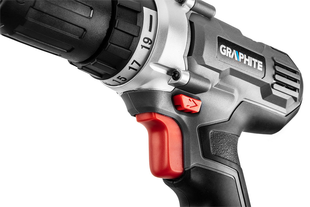 Akumulátorový vŕtací skrutkovač Energy+ 18 V, Li-Ion, 13 mm skľučovadlo, bez akumulátora od GRAPHITE nájdeš na naravis.sk