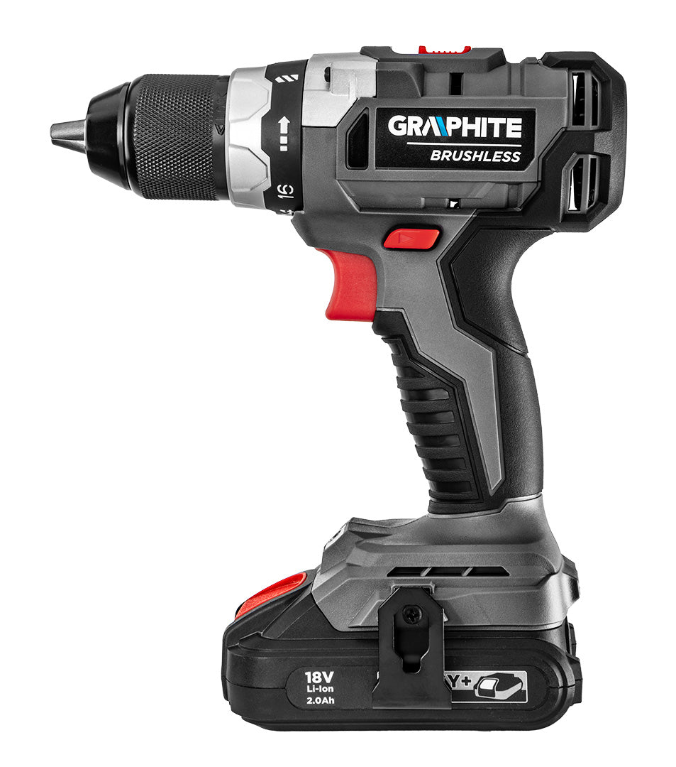Akumulátorový vŕtací skrutkovač bezkefkový Energy+ 18V, Li-Ion, 13 mm, bez akumulátora od GRAPHITE nájdeš na naravis.sk