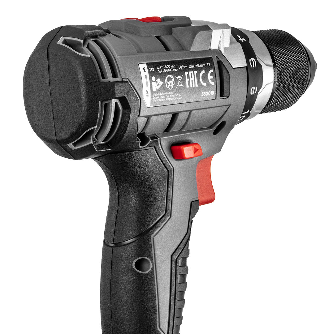 Akumulátorový vŕtací skrutkovač bezkefkový Energy+ 18V, Li-Ion, 13 mm, bez akumulátora od GRAPHITE nájdeš na naravis.sk