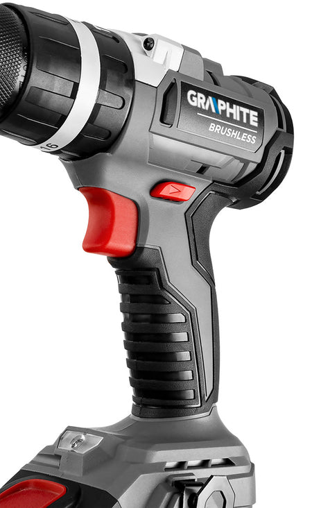 Akumulátorový vŕtací skrutkovač bezkefkový s príklepom Energy+ 18V, Li-Ion, 13 mm, bez akumulátora od GRAPHITE nájdeš na naravis.sk
