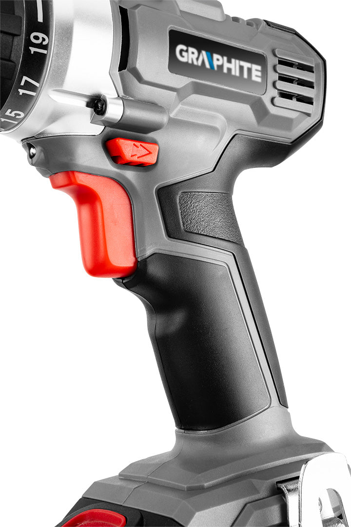 Akumulátorový vŕtací skrutkovač Energy+ 18 V, 10 mm odnímateľná rukoväť, plus adaptér na uhly a hrany od GRAPHITE nájdeš na naravis.sk