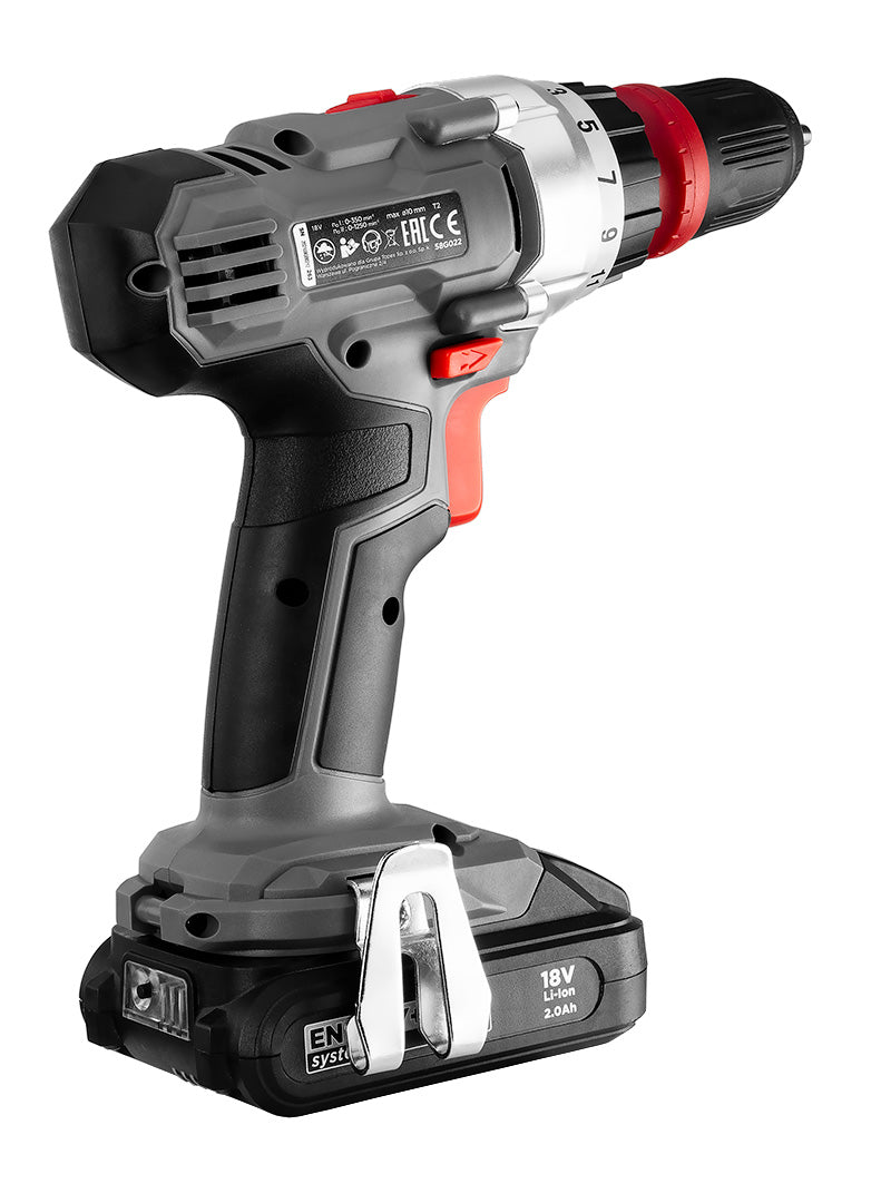 Energy+ 18V akumulátorová vŕtačka/príklepová vŕtačka, Li-Ion, 10 mm odnímateľná rukoväť, bez batérie od GRAPHITE nájdeš na naravis.sk