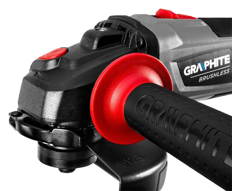 Akumulátorová bezkefková uhlová brúska Energy+ 18V, Li-Ion, kotúč 125mm, bez akumulátora od GRAPHITE nájdeš na naravis.sk