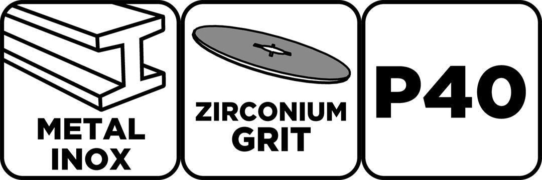 Zirkónový lamelový kotúč 125 x 22,2 mm, P40 od GRAPHITE nájdeš na naravis.sk
