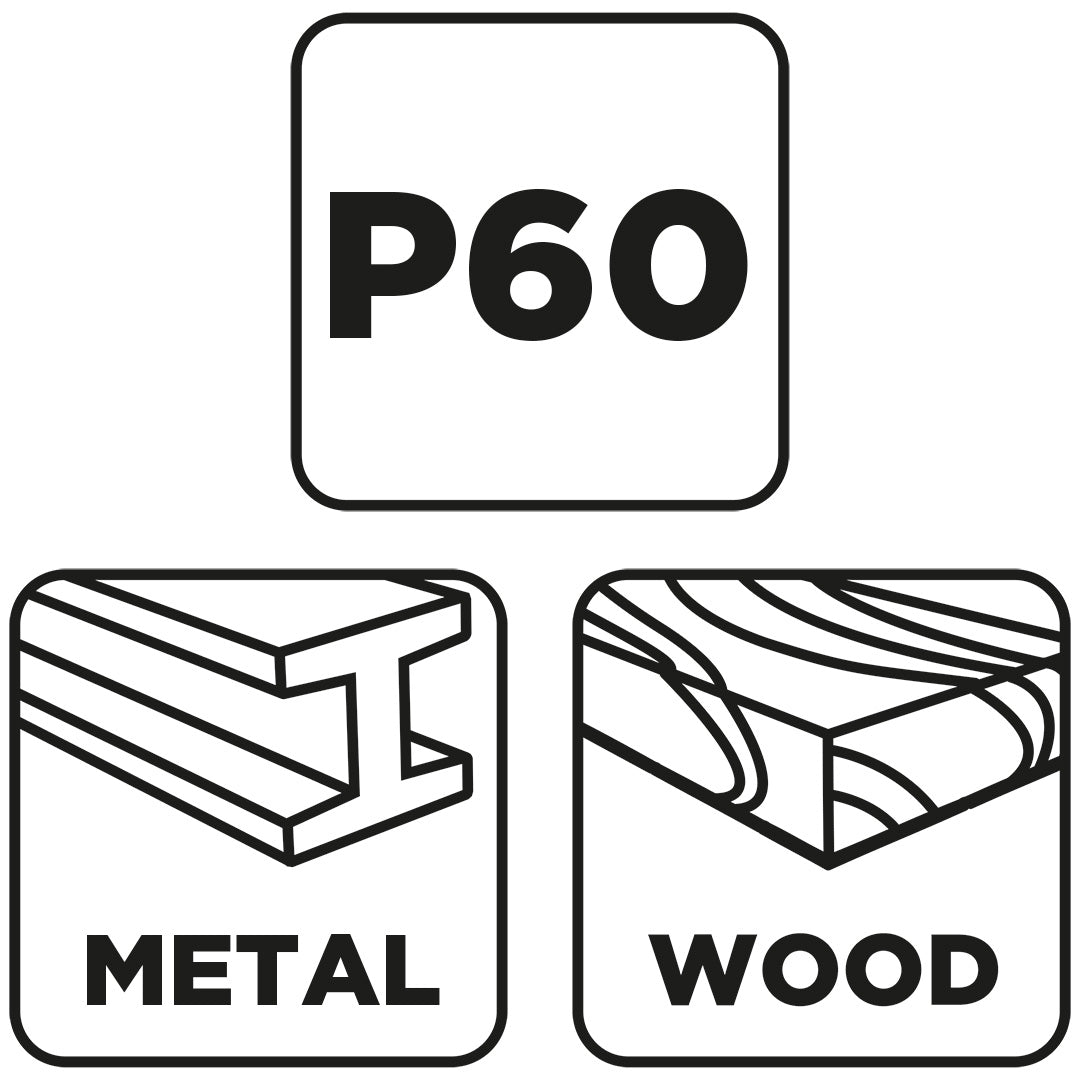 Klapkové koleso 125 x 22,2 mm, P60 od GRAPHITE nájdeš na naravis.sk