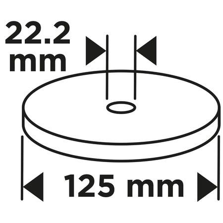Klapkové koleso 125 x 22,2 mm, P60 od GRAPHITE nájdeš na naravis.sk