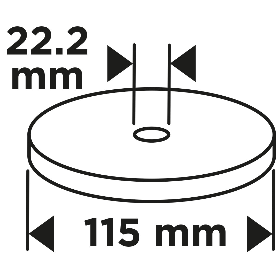 Klapkové koleso 115 x 22,2 mm, P80 od GRAPHITE nájdeš na naravis.sk