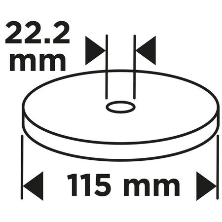 Klapkové koleso 115 x 22,2 mm, P80 od GRAPHITE nájdeš na naravis.sk