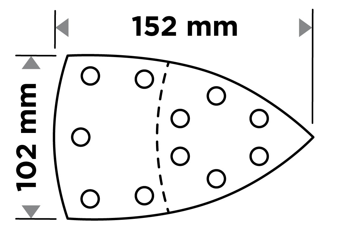 Brúsne listy so suchým zipsom, železo 102 x 152 mm, P220, 5 ks, s 11 otvormi od GRAPHITE nájdeš na naravis.sk