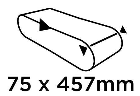 Nekonečné pásy 75 x 457 mm, P150, 3 ks. od GRAPHITE nájdeš na naravis.sk