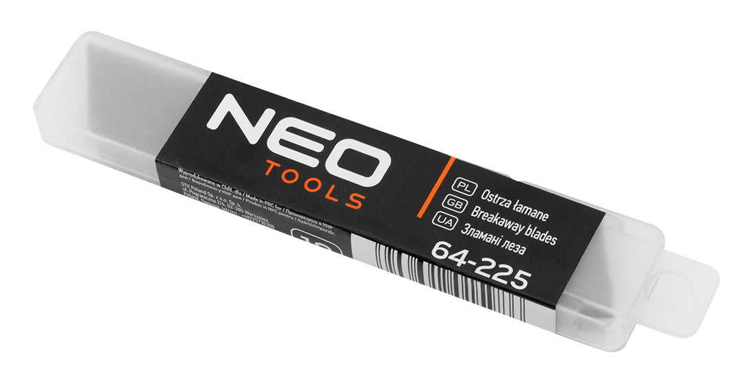 18 mm odlamovacie čepele, 10 kusov v stojane, násobky po 36. od NEO TOOLS nájdeš na naravis.sk