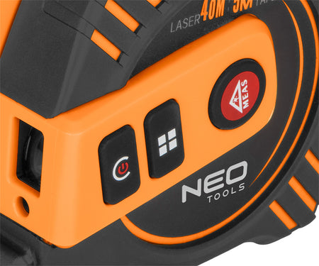 Laserový merač vzdialenosti s výsuvným meracím pásom od NEO TOOLS nájdeš na naravis.sk