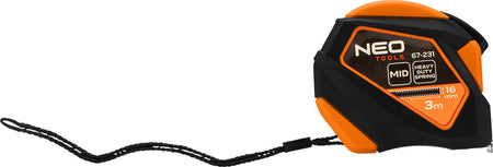 Oceľový meter 3 m x 16 mm, automatické zamykanie, tlačidlo stop, magnet od NEO TOOLS nájdeš na naravis.sk