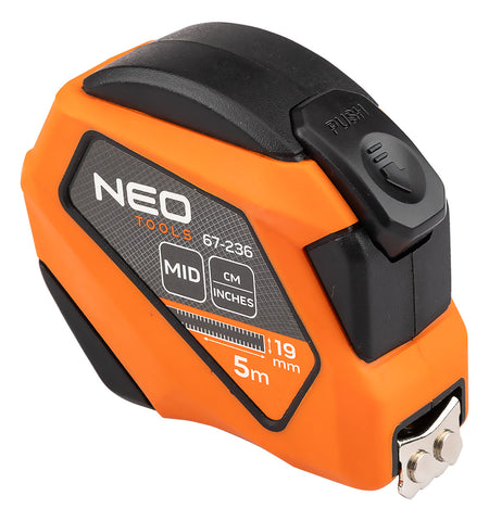 Oceľový stočený meter 5 m x 19 mm, palec od NEO TOOLS nájdeš na naravis.sk