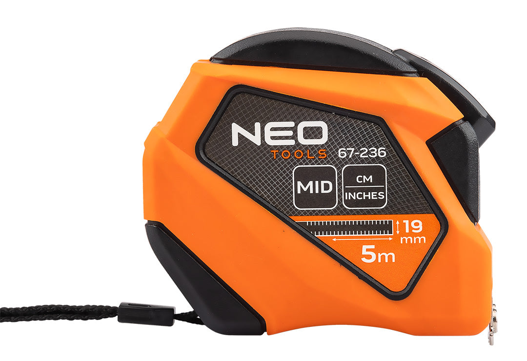 Oceľový stočený meter 5 m x 19 mm, palec od NEO TOOLS nájdeš na naravis.sk